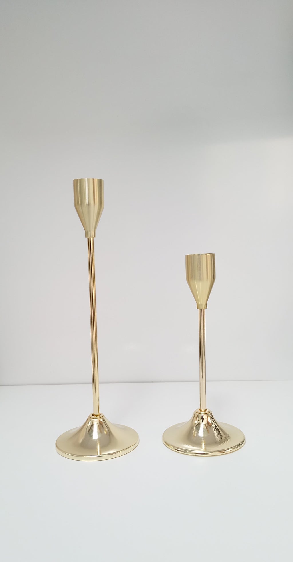 Gold Candle Holders(A Set of 3)